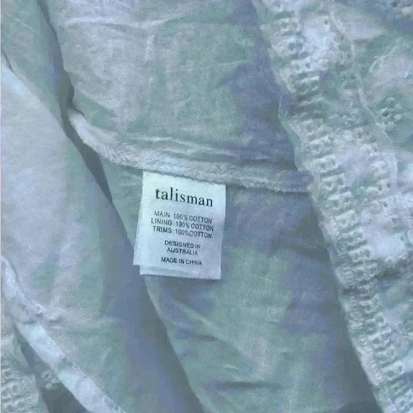 Talisman
Zelda V-Neck Floral Embroidered Tiered Hem Midi Dress 100%cotton, lined - Picture 5 of 5